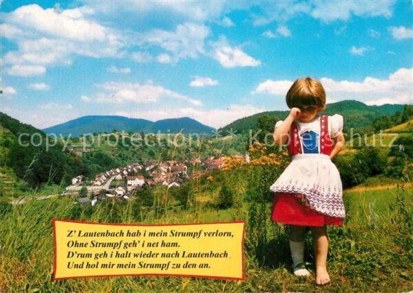 Lautenbach Gernsbach Panorama Mädchen ohne Strumpf