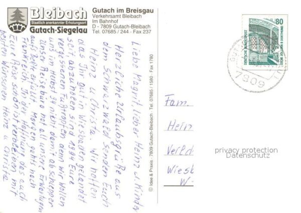 Gutach-Bleibach Siegelau Trachtenpaar – Bild 2
