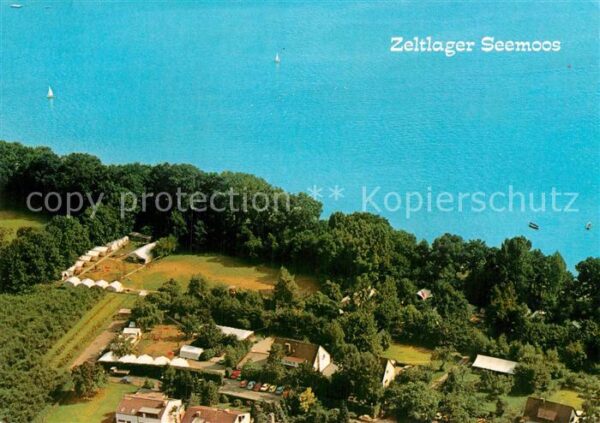 Friedrichshafen Bodensee Zeltlager Seemoos Fliegeraufnahme