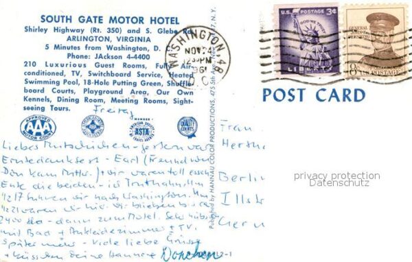 Arlington Virginia South Gate Motor Hotel – Bild 2