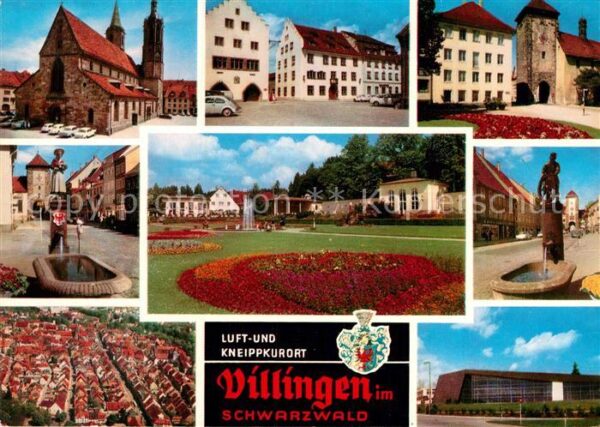 Villingen-Schwenningen Kirche Marktplatz Rathaus Stadttor Brun