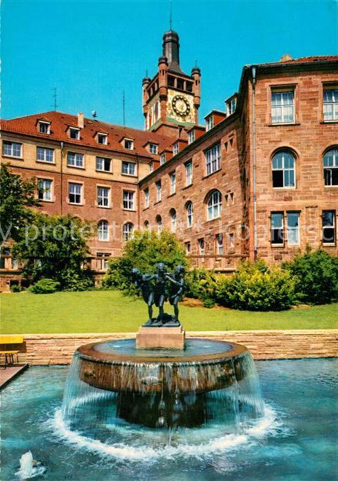 Pforzheim Dreitälerbrunnen in der Blumenhofanlage