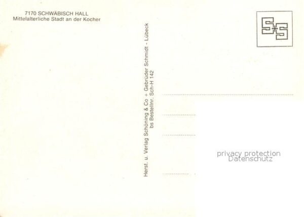 Schwaebisch Hall Mittelalterliche Stadt an der Kocher – Bild 2