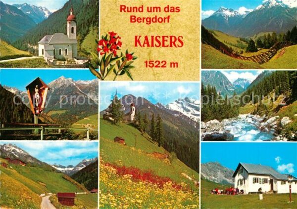 Kaisers Kirche Bildstock Brücke Teilansichten