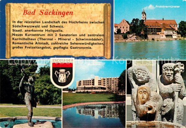 Bad Saeckingen Fridolinsmünster Trompeter Denkmal Kurk