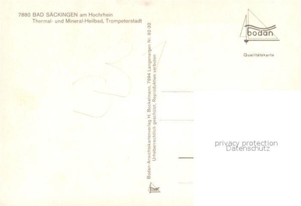 Bad Saeckingen Fridolinsmünster Trompeter Denkmal Kurk – Bild 2