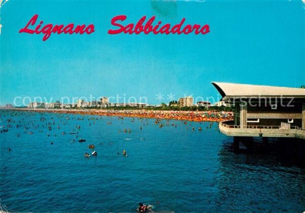 Lignano Sabbiadoro Strand und Seeterrasse