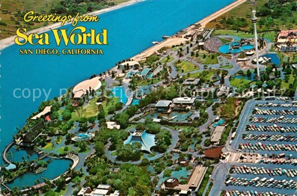 San Diego California Sea World Oceanarium Fliegeraufnahme