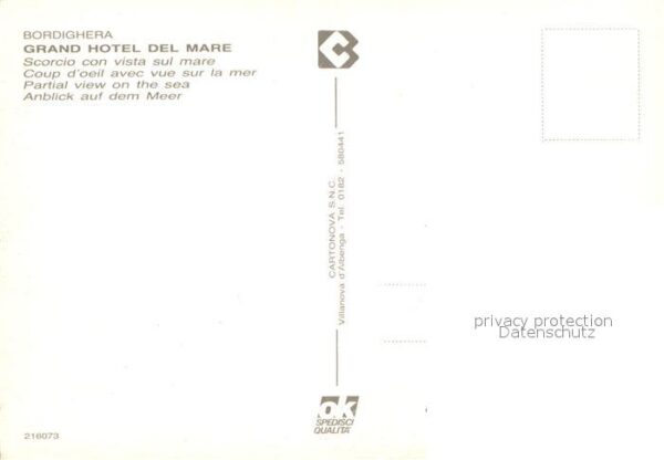 Bordighera Grand Hotel del Mare Fliegeraufnahme – Bild 2