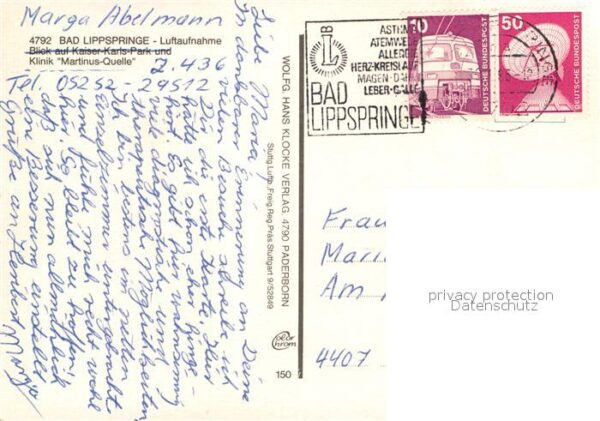 Bad Lippspringe Klinik Martinus Quelle Fliegeraufnahme – Bild 2