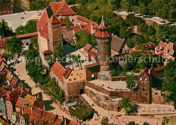 Nuernberg Burg Fliegeraufnahme