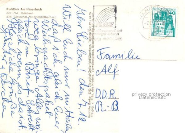Clausthal-Zellerfeld Kurklinik Am Hasenbach Fliegeraufnahme – Bild 2