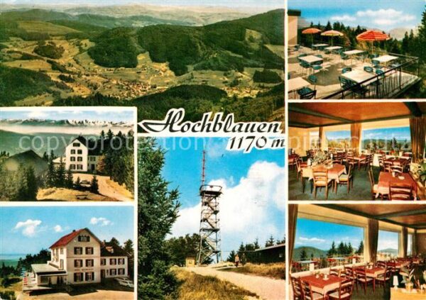 Badenweiler Fliegeraufnahme Hotel Hochblauen Terras