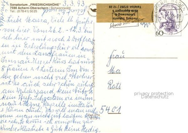 Achern Baden Sanatorium Friedrichshöhe – Bild 2