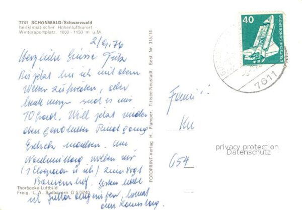 Schoenwald Schwarzwald Fliegeraufnahme – Bild 2