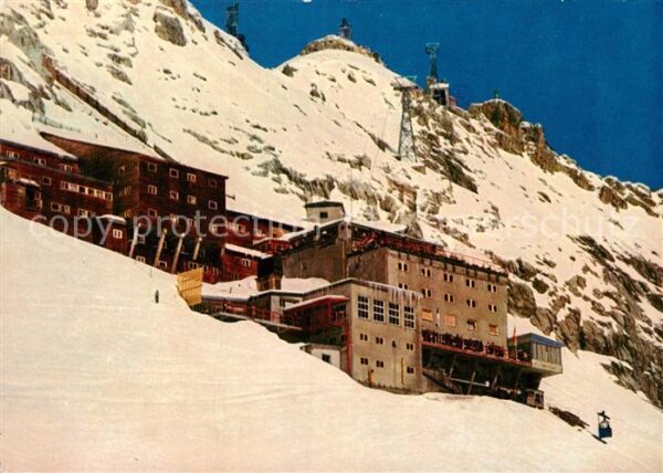 Zugspitzbahn Hotel Schneefernerhaus mit Zugspitzgipf