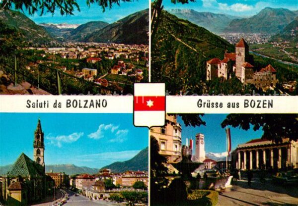 Bolzano Panorama Schloss Kirche Theater