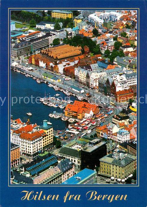Bergen Norwegen Fliegeraufnahme
