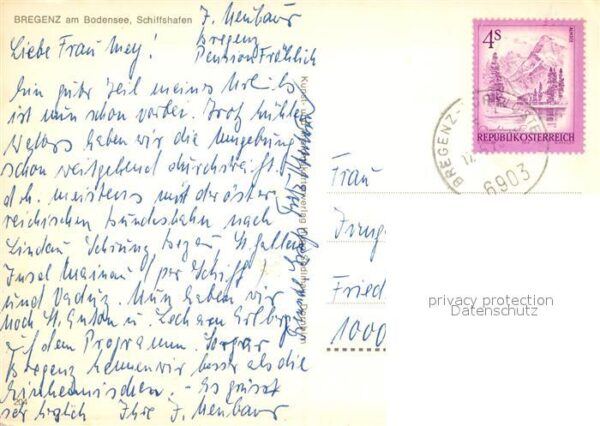 Bregenz Bodensee Schiffshafen Bodenseefähre – Bild 2