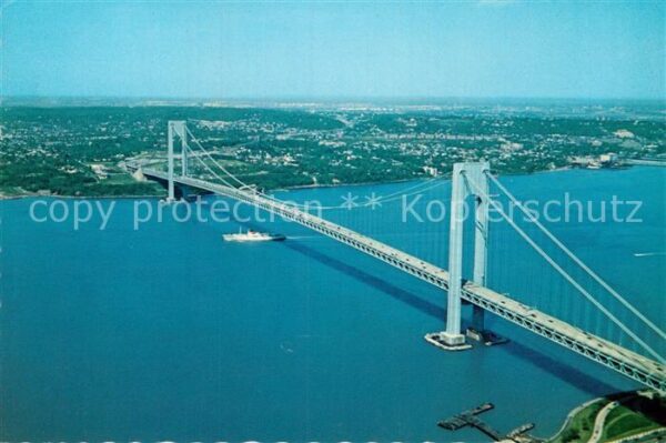 Brooklyn New York The Verrazano Narrows Bridge