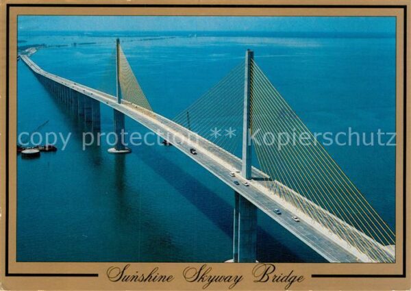 St Petersburg Florida Sunshine Skyway Bridge