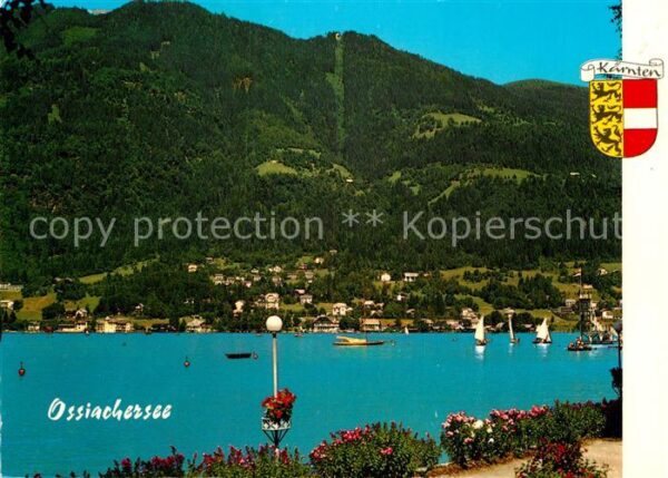Ossiach Blick vom Lido nach Annenheim und zur K