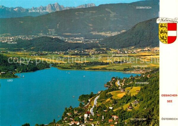 Ossiach Blick von der Gerlitzenstrasse mit Juli