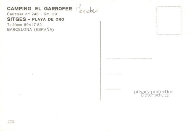 Sitges Camping el Garrofer Playa de Oro – Bild 2