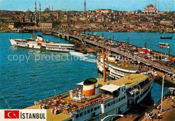 Istanbul Constantinopel Galata Brücke Neue Moschee Süleymaniye