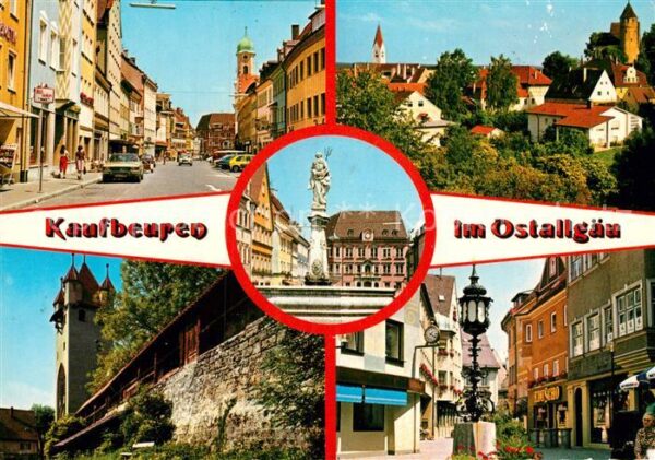 Kaufbeuren Strassenpartien Stadtmauer Brunnen