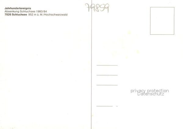 Schluchsee Absenkung 1983/84 – Bild 2