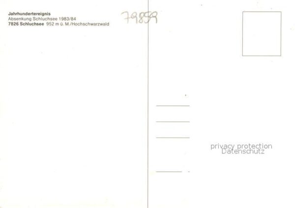 Schluchsee Absenkung 1983/84 – Bild 2