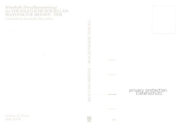 Meissen Elbe Sachsen Schauhalle Porzellanmanufaktur – Bild 2