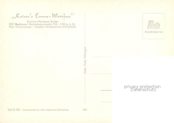 Breitnau Kaiser's Tanne-Wirtshus – Bild 2