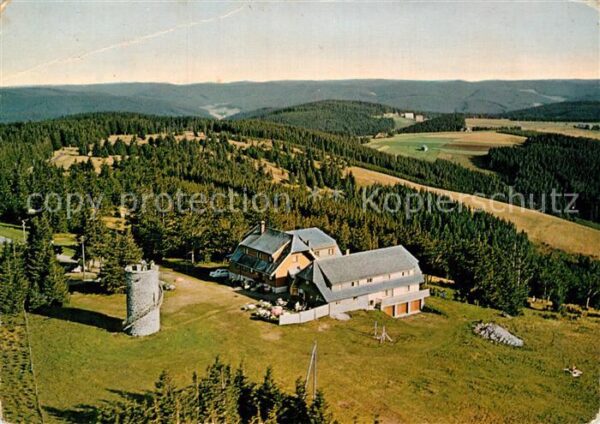 Furtwangen Berggasthof zum Brendturm Fliegeraufnah