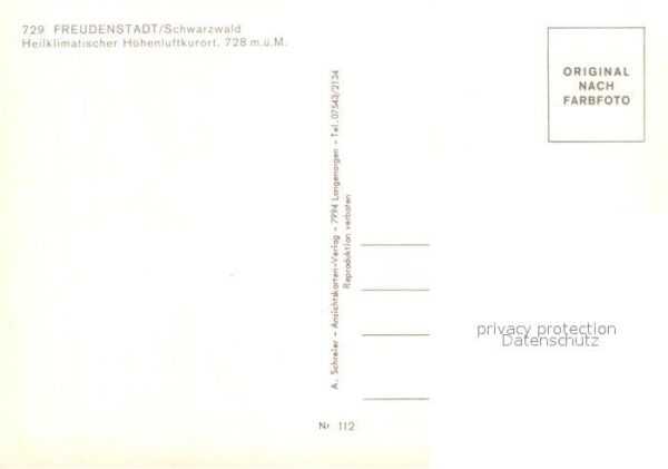 Freudenstadt Rathaus Kurhaus Kurpark – Bild 2