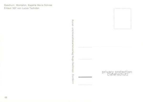 Gaschurn Vorarlberg Montafon Kapelle Maria Schnee – Bild 2