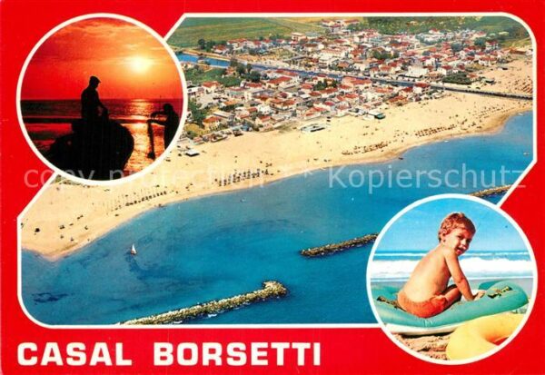 Casal Borsetti Strand Fliegeraufnahme