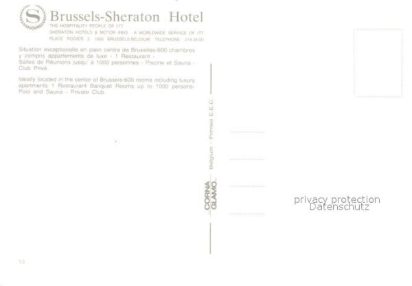 Bruxelles Bruessel Sheraton Hotel – Bild 2