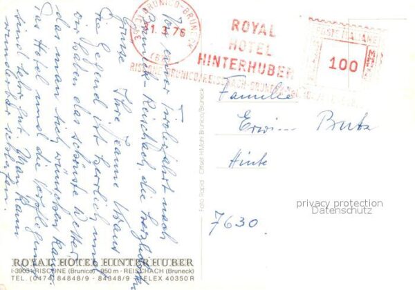 Riscone Val Pusteria Suedtirol Royal Hotel Hinterhuber – Bild 2