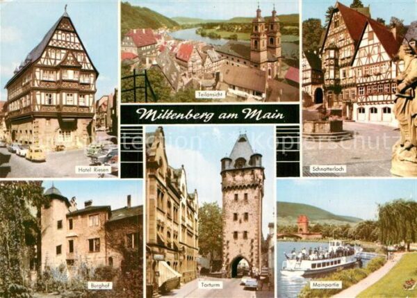 Miltenberg Main Hotel Riesen Schnatterloch Burghof Tort