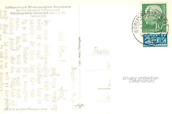 Baiersbronn Schwarzwald Erholungsheim Sch?nbronn – Bild 2