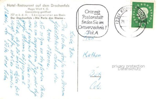 Koenigswinter Hotel Restaurant auf dem Drachenfels – Bild 2