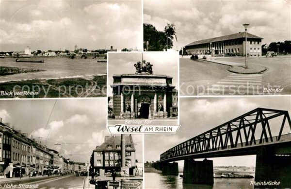 Wesel Rhein Bahnhof Rheinbrücke Berliner Tor Rheinb