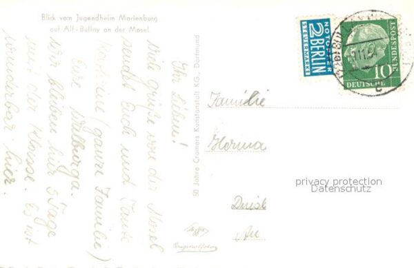 Alf Mosel Blick vom Jugendheim Marienburg – Bild 2