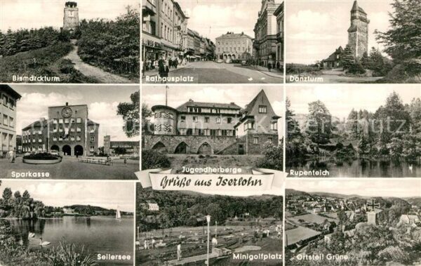 Iserlohn Bismarkturm Rathausplatz Rupenteich Dan
