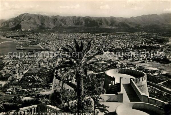 Palermo Sicilia Panorama vom Schloss Utveggio