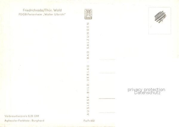 Friedrichroda Ferienheim Walter Ulbricht – Bild 2