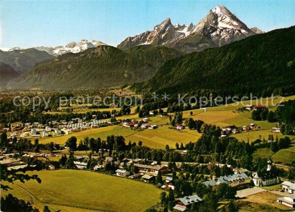 Bischofswiesen Panorama mit Watzmann