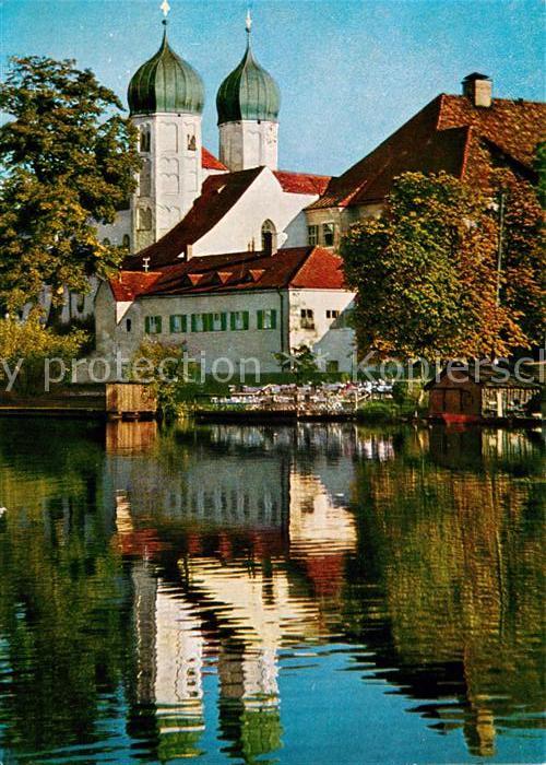 Seeon Klostersee Klosterkirche